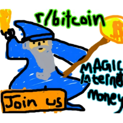 Logo Bitcoin Wizard Mascot